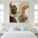 Abstract Botanical Wall Print Modern Boho Neutral Home Decor