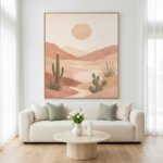 Abstract Sand Dune Wall Art Beige Desert Printable Artwork