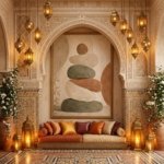 Abstract Stone Shapes Boho Wall Art gift