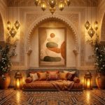 Abstract Stone Shapes Boho Wall Art texture