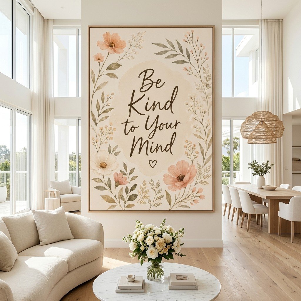 Be Kind To Your Mind Printable Wall Art Mental Health Decor