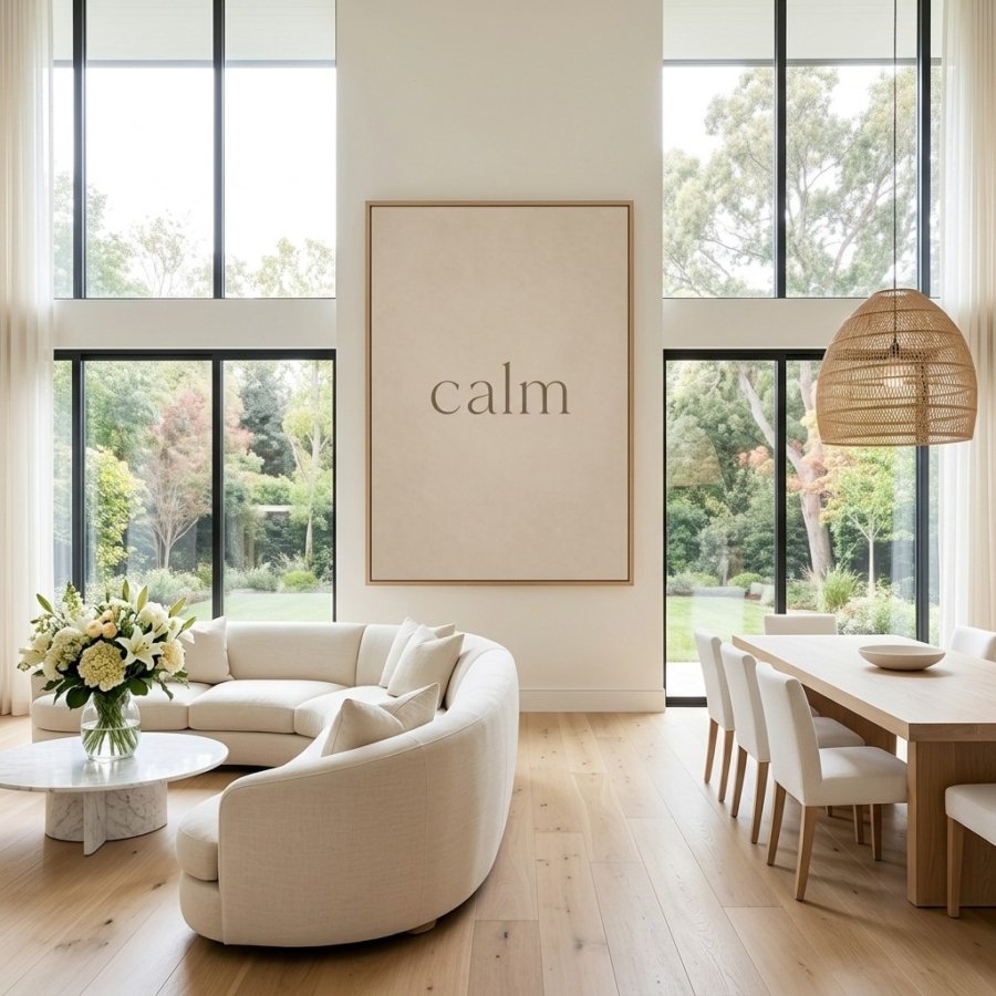 Boho Neutral Typography Wall Art Calm Printable Poster