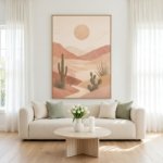 Earth Tone Desert Landscape Print Modern Boho Wall Decor