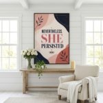Empowering Feminine Quote Poster Modern Office Wall Decor