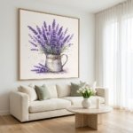 French Country Lavender Wall Art Watercolor Botanical Print