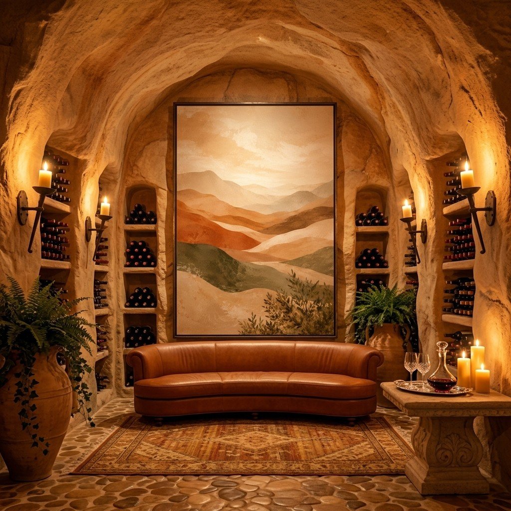 Luxury Earth Tone Abstract Wall Art sizing