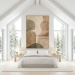 Luxury Wabi Sabi Neutral Textured Boho Wall Art Gift