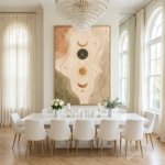 Minimal Celestial Line Art Wall Art gift