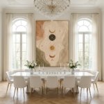 Minimal Celestial Line Art Wall Art room