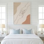 Minimalist Hand Illustration Contemporary Boho Decor