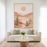 Neutral Desert Wall Decor Printable Bohemian Landscape Poster