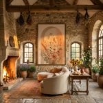 Neutral Floral Arch Boho Wall Art sizes