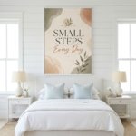 Neutral Motivational Quote Print Minimalist Office Wall Art