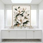Soft Magnolia Botanical Artwork Printable Watercolor Wall Decor