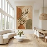 Textured Botanical Boho Wall Art room